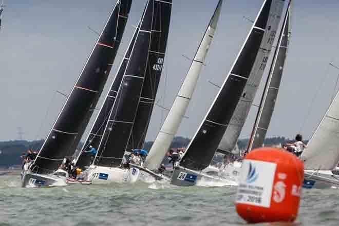 Close racing on the first day of the Brewin Dolphin Commodores' Cup ©  Paul Wyeth / RORC