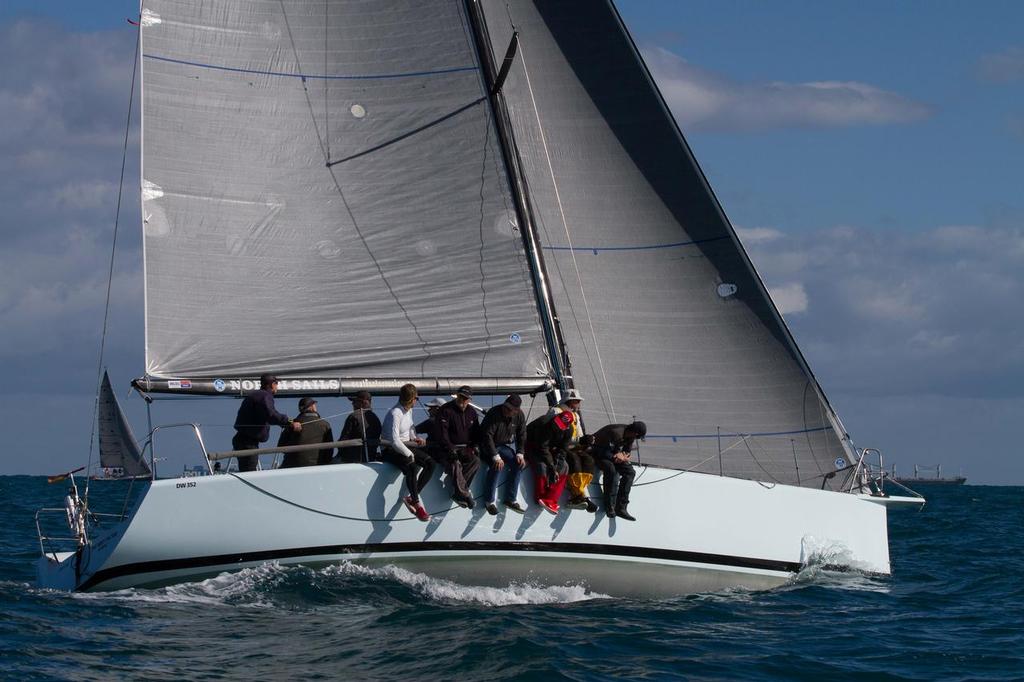 Dave Walling's Farr 40 The Next Factor won the passage race on Saturday and is a narrow second in the IRC series. - RECEO IRC State Championship © Bernie Kaaks