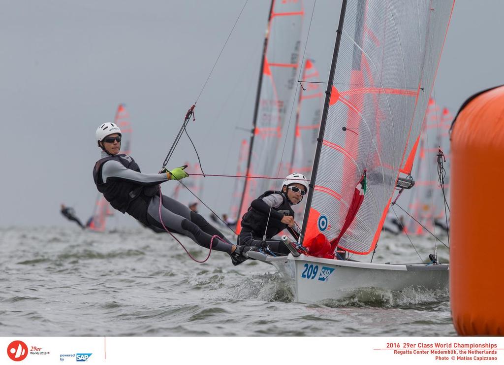 SLO - Verderber and Semelbauer - 2016 29er Worlds, Medemblik photo copyright Matias Capizzano http://www.capizzano.com taken at  and featuring the  class