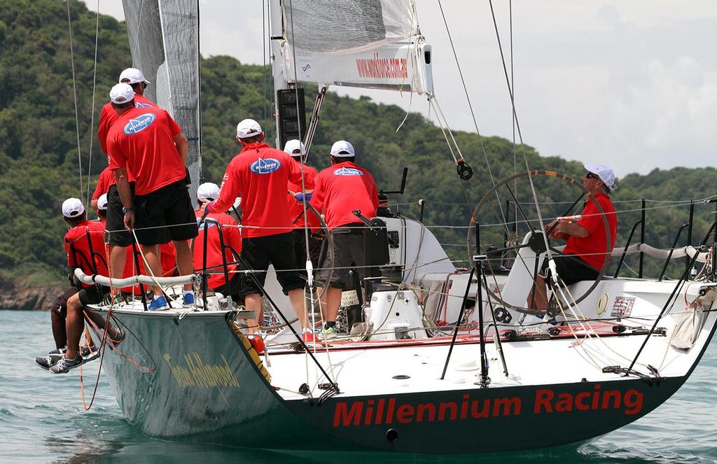 Millenium Racing has opened up a two point lead in IRC Racing I after their win today. Day 3, Cape Panwa Hotel Phuket Raceweek 2016. - Cape Panwa Hotel Phuket Raceweek 2016 photo copyright Scott Murray taken at  and featuring the  class