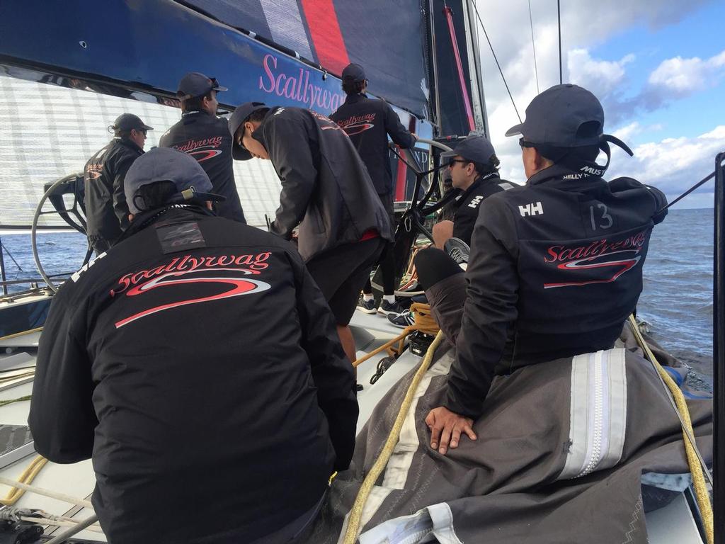  On Board Scallywag - Start of CYCA Land Rover Gold Coast race, July 29, 2016 photo copyright Kim Pascoe http.www.facebook.com/scallywaghk taken at  and featuring the  class