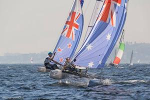 Nacra 17  - Rio Int Sailing Week - 2016 - July 16 , 2017 photo copyright Fred Hoffman http://www.cncharitas.com.br/ taken at  and featuring the  class