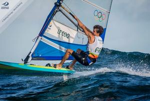 Pierre Le Coq in RS:X - Men on Day 5 - 2016 Rio Olympic and Paralympic Games photo copyright Sailing Energy/World Sailing taken at  and featuring the  class