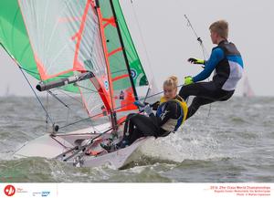 Van Aanholt and Lambriex making big gains - Day 3 - 2016 29er Worlds Medemblik photo copyright Matias Capizzano http://www.capizzano.com taken at  and featuring the  class