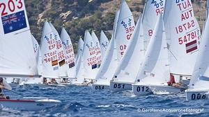 420 Open fleet start on race day 3 - 2016 420 World Championships photo copyright Gerolamo Acquarone taken at  and featuring the  class