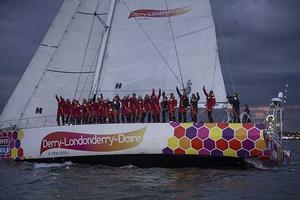 Derry Londonderry Doire finishes global series - 2015 -16 Clipper Round the World Yacht Race photo copyright Marina Thomas taken at  and featuring the  class
