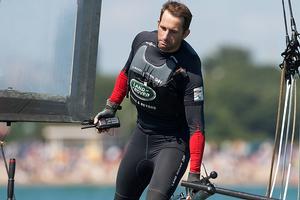 Ben Ainslie, Race Day 1 - Louis Vuitton Cup America’s Cup World Series Portsmouth, July 23, 2016 photo copyright Ingrid Abery http://www.ingridabery.com taken at  and featuring the  class