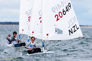 Dun Laoghaire Harbour, Saturday 30th July 2016:
George Gautrey New Zealand competing on the final day the KBC Laser Radial World Championships hosted by the Royal St. George Yacht Club and Dun Laoghaire Harbour.
Photograph:  David Branigan/Oceansport photo copyright David Branigan/Oceansport http://www.oceansport.ie/ taken at  and featuring the  class