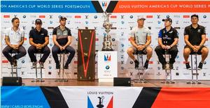 Skippers press conference - Louis Vuitton America’s Cup World Series 2016 - Portsmouth photo copyright BMW / Carlo Borlenghi taken at  and featuring the  class