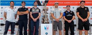 Skippers press conference - Louis Vuitton America’s Cup World Series 2016 - Portsmouth photo copyright BMW / Carlo Borlenghi taken at  and featuring the  class