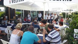 RS800 Garda race briefing - RS800 European Championship - 26 July, 2016 photo copyright  Chris Feibusch taken at  and featuring the  class