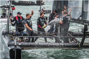 It really was Super Sunday for Ben Ainslie and Land Rover BAR - Louis Vuitton America’s Cup World Series 2016 photo copyright ACEA / Ricardo Pinto http://photo.americascup.com/ taken at  and featuring the  class
