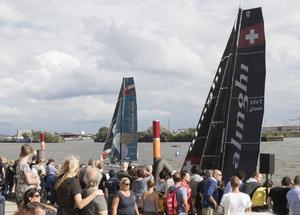 Extreme Sailing Series. Act 4. Hamburg. Germany. 30th July 2016 photo copyright Lloyd Images taken at  and featuring the  class