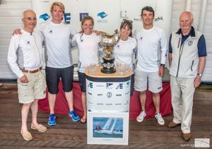 Winning team - Etchells Invitational Gertrude Cup photo copyright Sportography.tv taken at  and featuring the  class