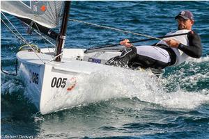 Finn contender Caleb Paine makes the hard work count - 2016 Rio Olympic Games photo copyright  Robert Deaves taken at  and featuring the  class