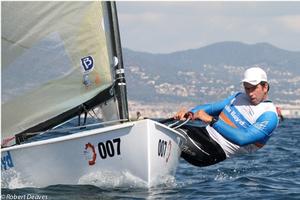 Pieter-Jan Postma ready for a big Finn fight - Rio Olympic Games 2016 photo copyright  Robert Deaves taken at  and featuring the  class