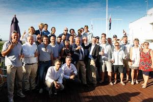 Racing starts tomorrow (Sunday) but this evening at the RORC Cowes clubhouse, crews from the eight teams competing for the Commodores' Cup enjoyed a welcome party photo copyright  Paul Wyeth / RORC taken at  and featuring the  class