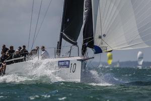 Peter Morton's Carkeek 40+ Girls on Film. Winner of the FAST+ Class at Aberdeen Asset Management Cowes Week photo copyright  Paul Wyeth / CWL taken at  and featuring the  class