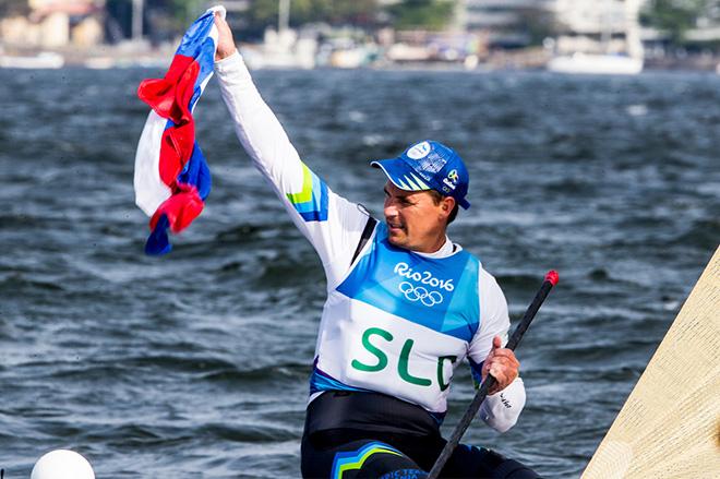 Vasilij Zbogar (SLO) in Finn Class - 2016 Rio Olympic and Paralympic Games © Sailing Energy/World Sailing