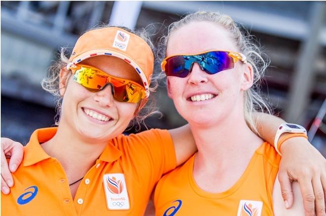 Afrodite Kyranakou / Anneloes Van Veen (NED) – 470  – Rio 2016 Olympic Sailing Competition © Sailing Energy / World Sailing