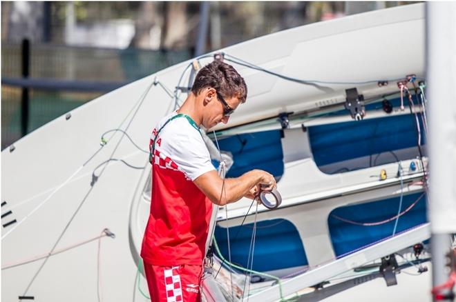 Igor Marenic (CRO) – 470 – Rio 2016 Olympic Sailing Competition © Sailing Energy / World Sailing