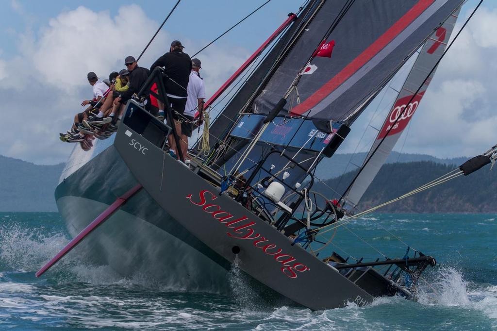 Scallywag, skippered by David Witt, on the first day of racing in the Audi Hamilton Island Race Week 2016 © Shirley Wodson