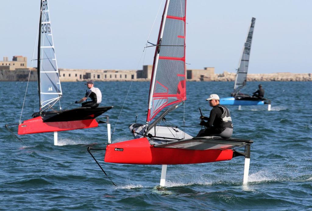 Graham Simmonds on day 3 of the VRsport.tv International Moth UK Nationals in Weymouth photo copyright Mark Jardine / IMCAUK taken at  and featuring the  class
