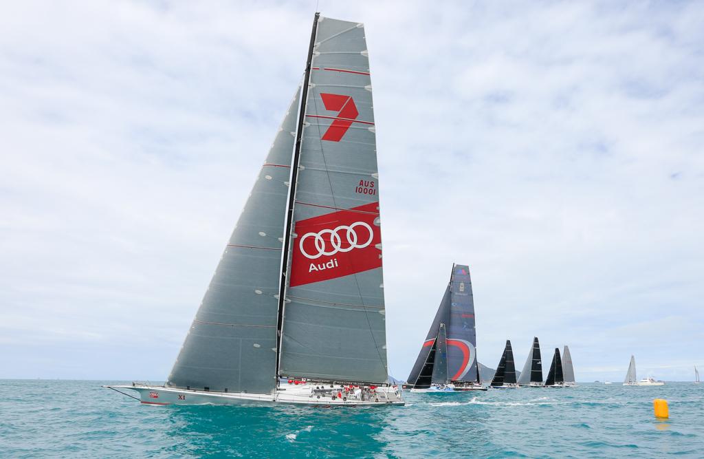 Wild Oats XI chases Scallywag - Race 2- Audi Hamilton Island Race Week photo copyright Michael Chittenden  taken at  and featuring the  class