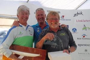 Eddie Warden Owen's RORC team of Ossie Stewart and John Greenwood, was top Corinthian Team for the Etchells Open European Championship photo copyright  Louay Habib taken at  and featuring the  class