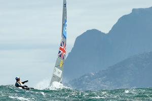 Giles Scott in Finn Class - 2016 Rio Olympic and Paralympic Games photo copyright  Robert Deaves taken at  and featuring the  class