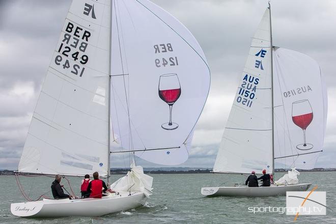 Bill Steele and Tim Patton have an obvious bet - Etchells Worlds - Day 1, September 5, 2016 ©  Etchells Worlds http://www.etchellsworlds2013.it/