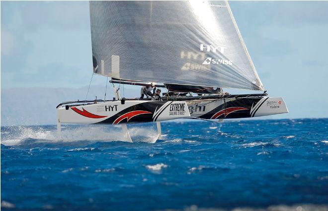 Act 6, Extreme Sailing Series Madeira – Training Day – Alinghi enter the Act in second position on the Series leaderboard © Lloyd Images