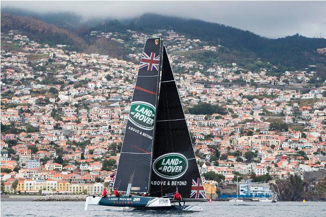 Act 6, Extreme Sailing Series Madeira Islands – Day 2 – The Land Rover BAR Academy 'young guns' jumped up a position into sixth place on the Act leaderboard on day two. © Lloyd Images