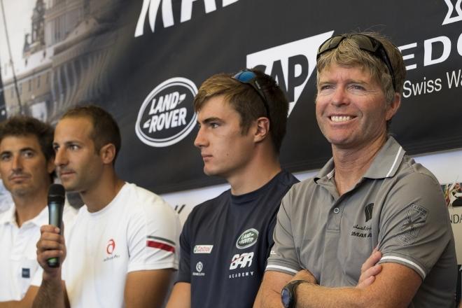 The Extreme Sailing Series 2016. Act 6. Madeira. 22nd September 2016. The skipper pre race press conference © Lloyd Images