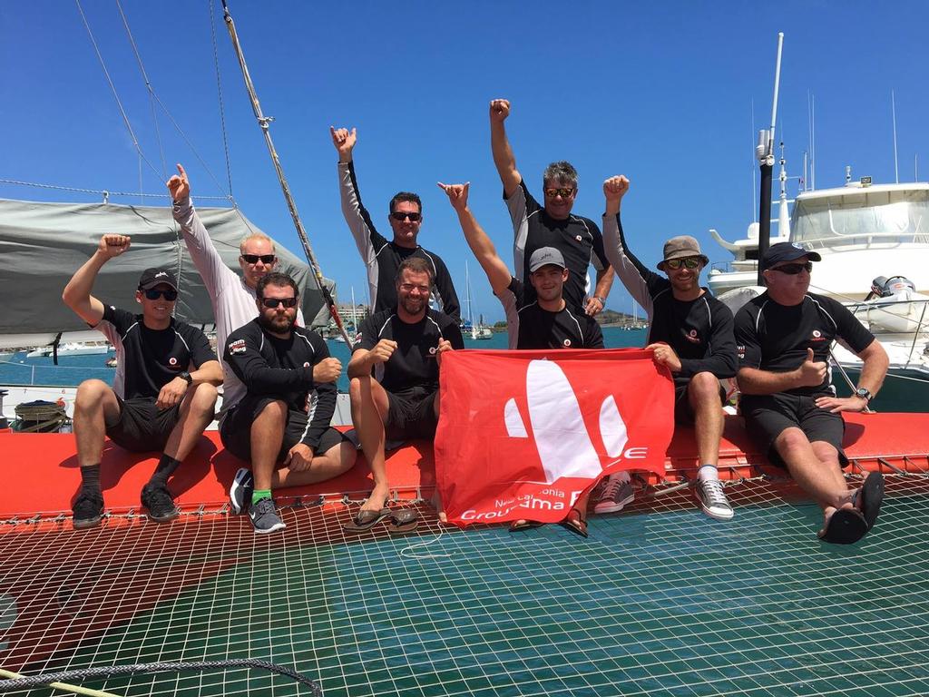 Frank Racing celebrate their win- Groupama Race Nouvelle-Calédonie © SW