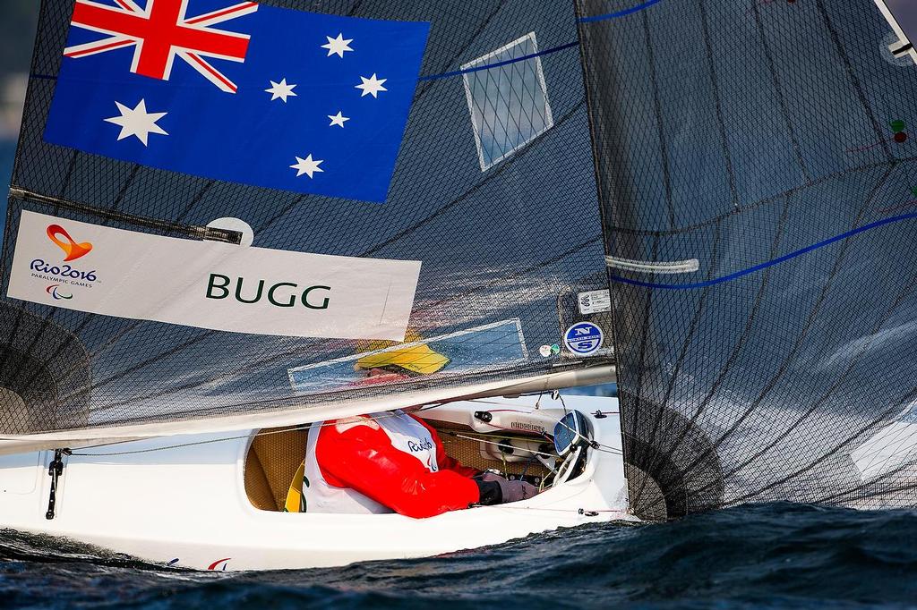 Matt Bugg (AUS) 2.4 Norlin OD - 2016 Paralympics - Day 4, September 16, 2016 © Richard Langdon / World Sailing