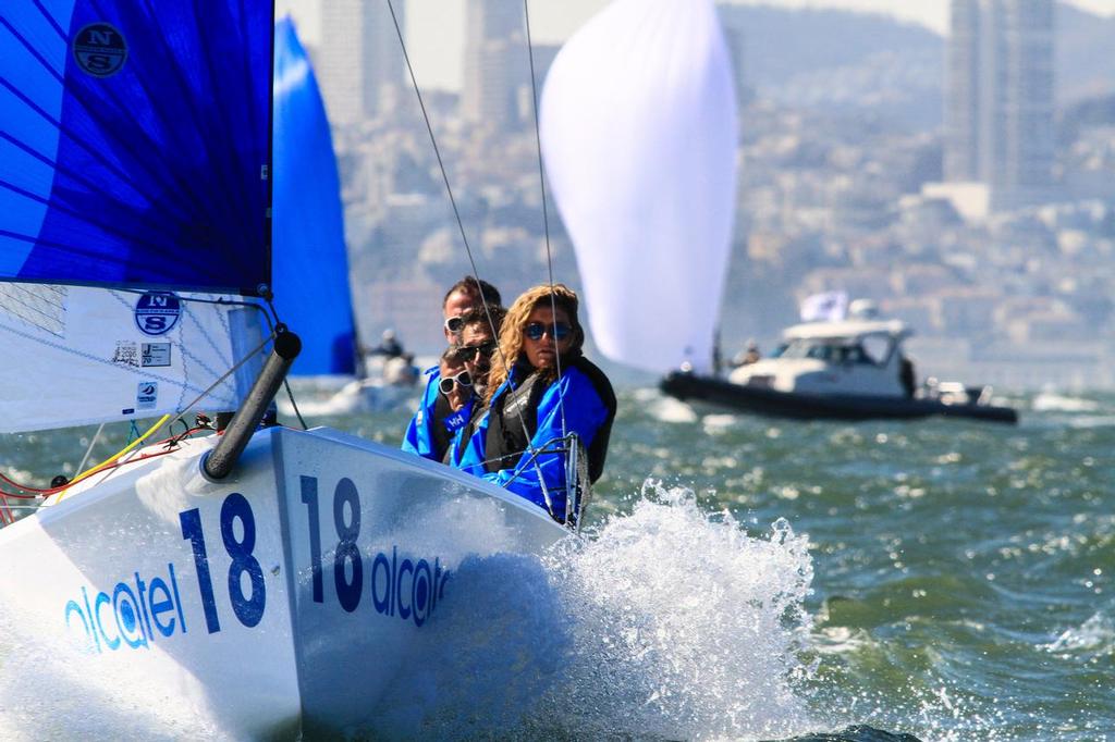  - Alcatel J-70 Worlds - Day 1, St Francis Yacht Club photo copyright Chris Ray taken at  and featuring the  class
