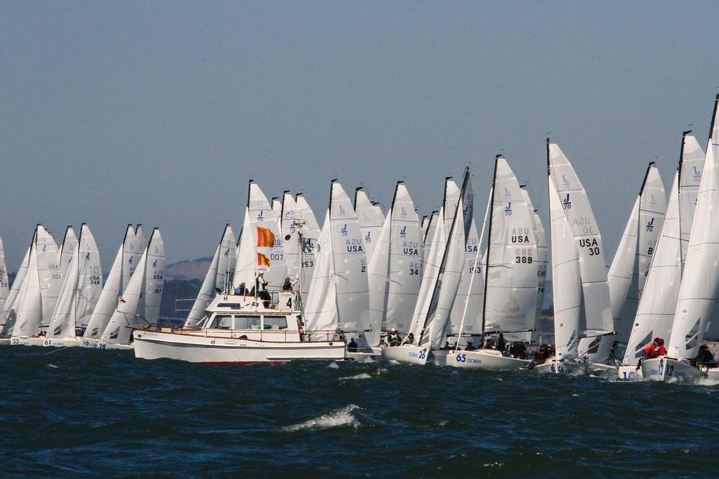  Alcatel J-70 Worlds - Day 1, St Francis Yacht Club photo copyright Chris Ray taken at  and featuring the  class