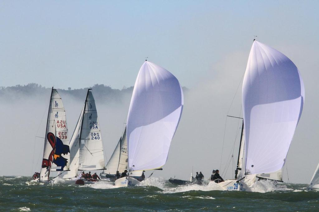  - Alcatel J-70 Worlds - Day 1, St Francis Yacht Club photo copyright Chris Ray taken at  and featuring the  class