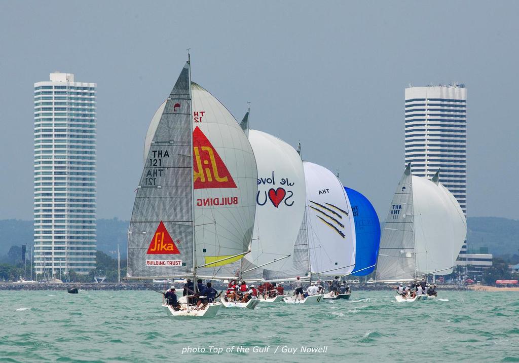 Platus racing for the Coronation Cup, Top of the Gulf Regatta, Pattaya photo copyright Guy Nowell/Top of the Gulf taken at  and featuring the  class