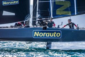 The French-flagged sailing team NORAUTO powered by Groupama Team France, will join the Extreme Sailing Series™ fleet at the penultimate event of the year in Lisbon. photo copyright Jesus Renedo / GC32 Racing Tour taken at  and featuring the  class