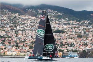 Act 6, Extreme Sailing Series Madeira Islands – Day 2 – The Land Rover BAR Academy 'young guns' jumped up a position into sixth place on the Act leaderboard on day two. photo copyright Lloyd Images taken at  and featuring the  class