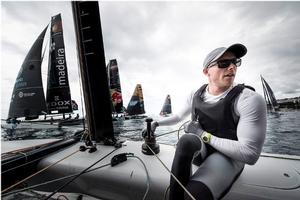 Act 6, Extreme Sailing Series Madeira Islands – Day 2 –  On board Vega Racing with British Olympian Nick Thompson on the second day of racing in the Madeira Islands. photo copyright Lloyd Images taken at  and featuring the  class