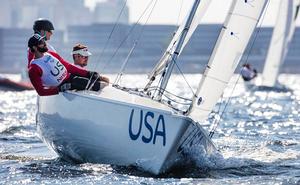Doerr, Kendell and Freund (USA) Sonar Class - practice ahead of the start of the 2016 Rio Paralympic Games photo copyright Richard Langdon / World Sailing taken at  and featuring the  class