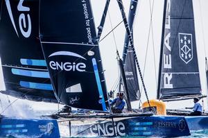 Team ENGIE on the podium for the first time - GC32 La Reserva de Sotogrande Cup photo copyright Jesus Renedo / GC32 Racing Tour taken at  and featuring the  class