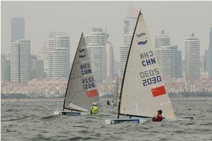 Finn class - Sailing World Cup Qingdao photo copyright World Sailing taken at  and featuring the  class