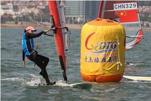Hongmei Shi (CHN) - Sailing World Cup Qingdao photo copyright Richard Aspland taken at  and featuring the  class