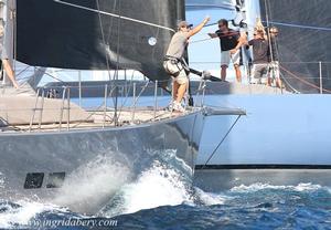 Crash sequence - Les Voiles de St Tropez photo copyright Ingrid Abery http://www.ingridabery.com taken at  and featuring the  class