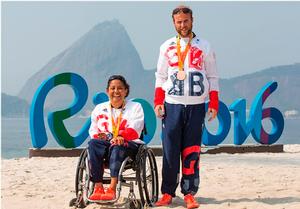 Bronze for Alexandra Rickham and Niki Birrell in the SKUD18 - Rio Paralympic Sailing Competition photo copyright Richard Langdon/British Sailing Team taken at  and featuring the  class