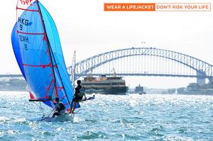 Sail Sydney 2015 29er fleet on the Harbour photo copyright Robin Evans taken at  and featuring the  class